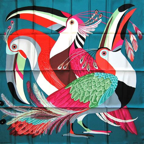 hermes toucan scarf|Toucans de Paradis scarf 140 .